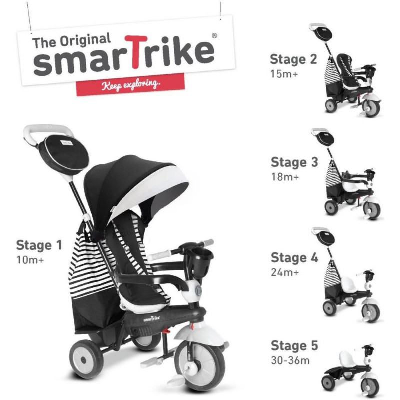Smart trike deals black and white