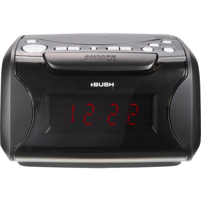Bush Alarm Clock Radio with CD Player Black CD Players & Cassette