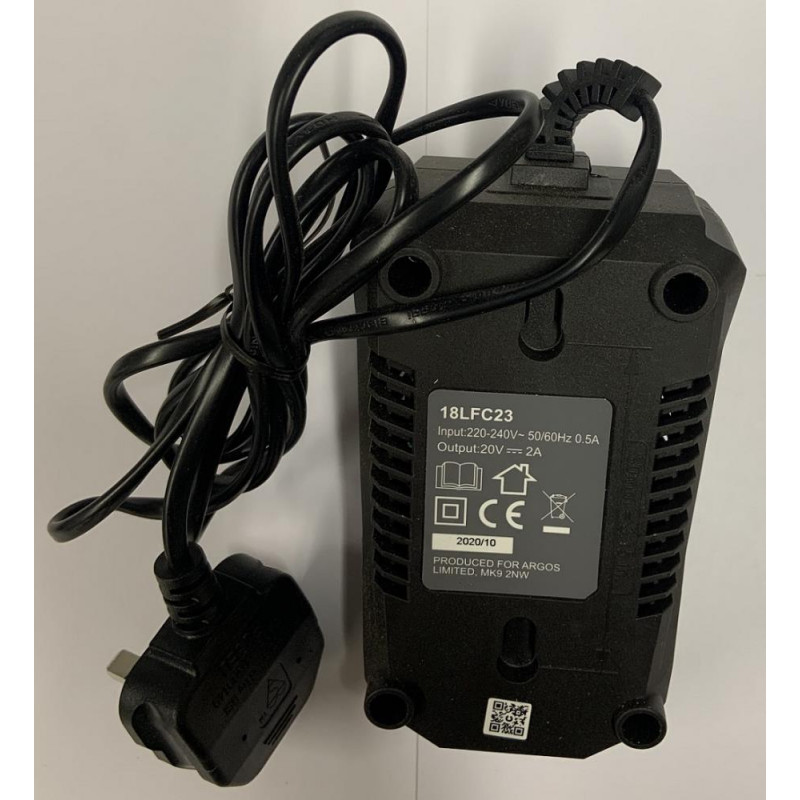 Replacement Charger For Challenge 18v Cordless Rotary Lawnmower CH18V2 Batteries & Chargers