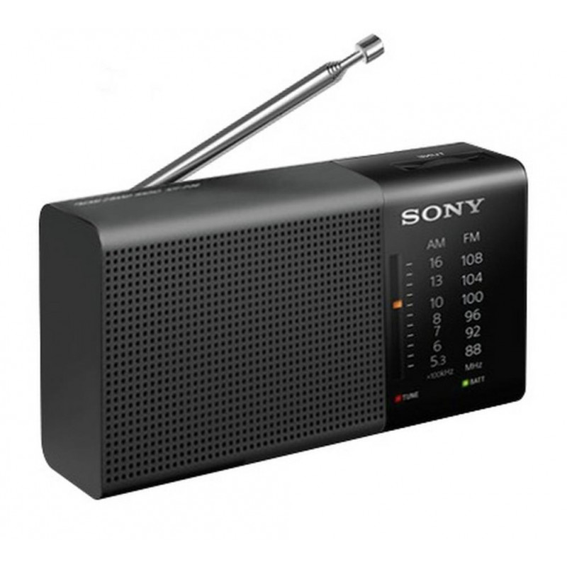 Sony ICFP36 AM/FM Radio Black Alarm Clocks & Radios Home Audio