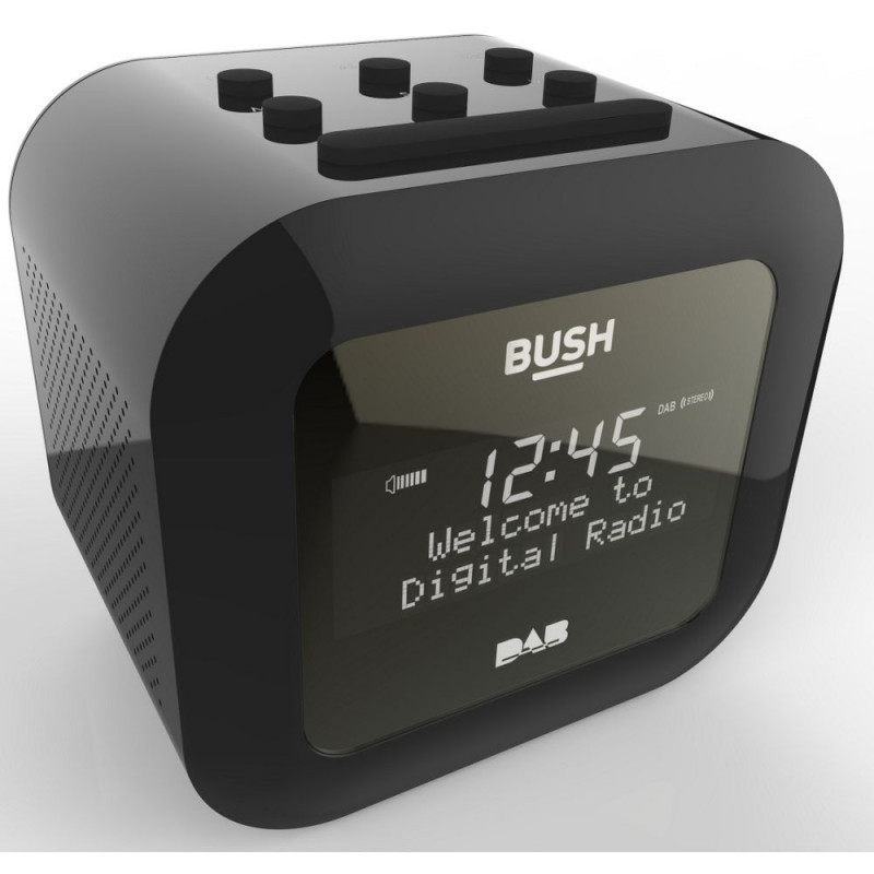 Bush DAB Alarm Clock Radio Black Alarm Clocks & Radios Home Audio