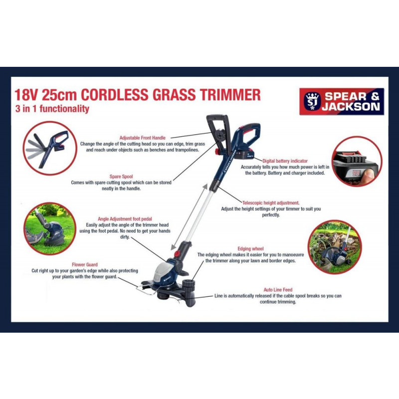 spear and jackson 18v spare battery