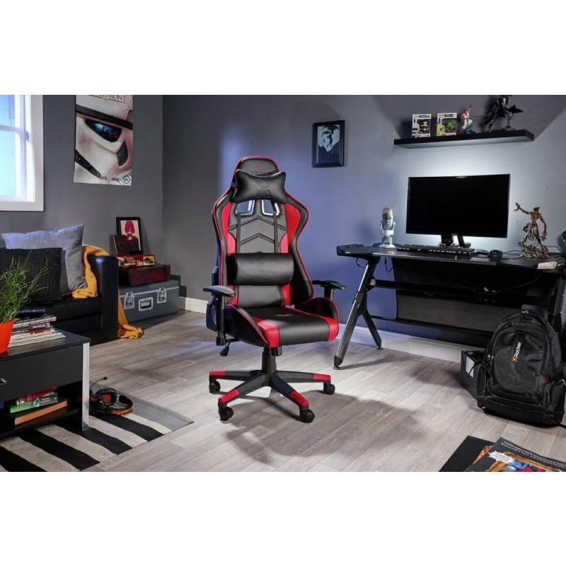 XRocker Alpha eSports Ergonomic Office Gaming Chair Black & Red