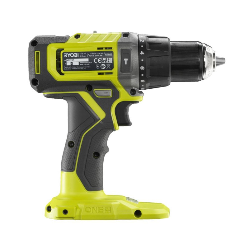 Ryobi RPD180 18V ONE+™ Cordless Combi Drill (Bare Tool) Drills & Screwdrivers Garden