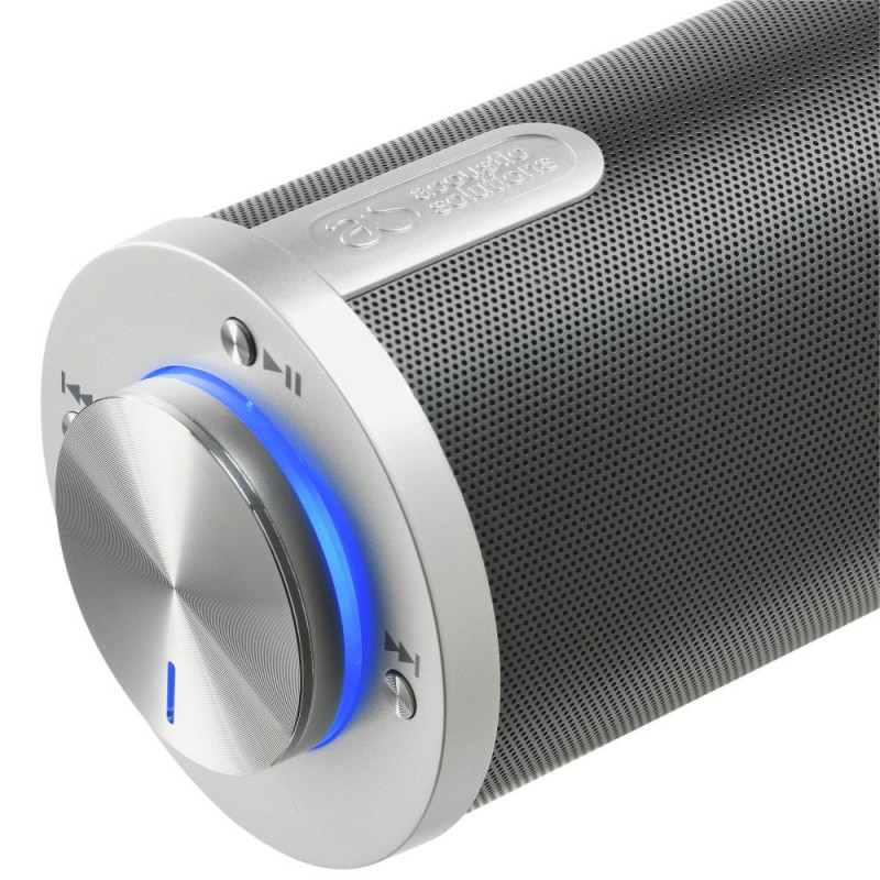 Acoustic Solutions Bluetooth Portable SpeakerBlack/Silver Speakers & Soundbars Home Audio
