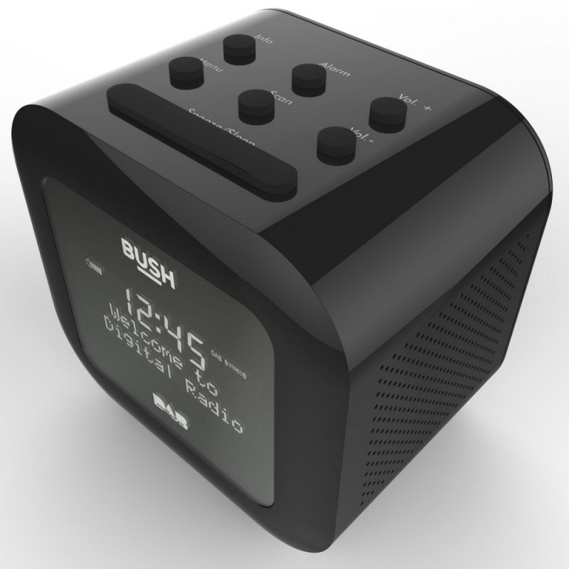 Bush DAB Alarm Clock Radio Black Alarm Clocks & Radios Home Audio