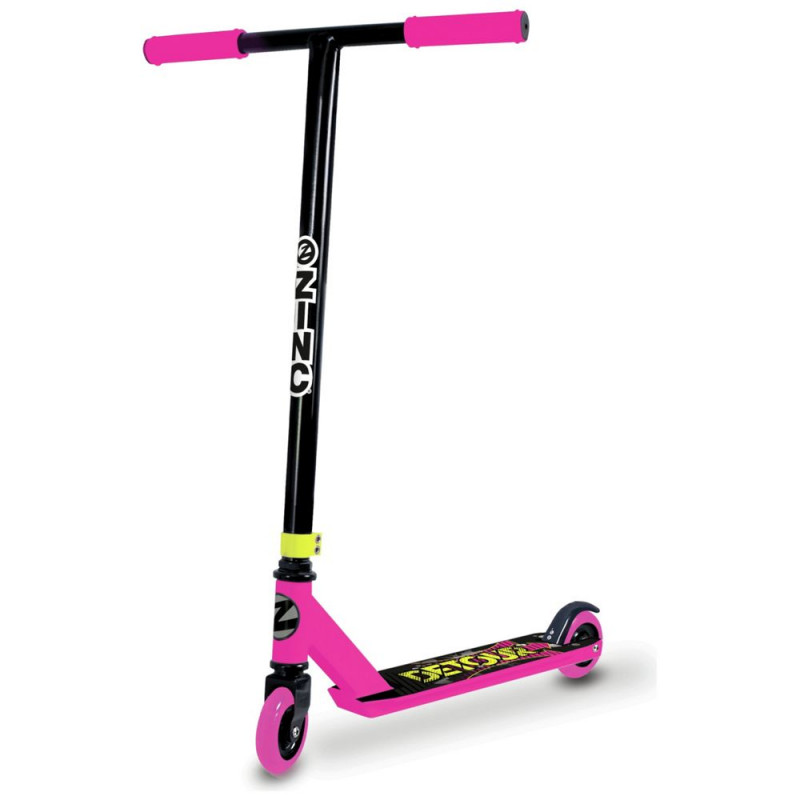 Zinc Detour Stunt Scooter Black/Pink (No Instructions) Outdoor Toys
