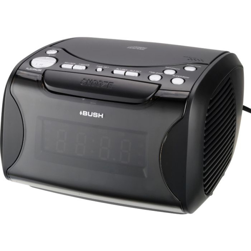 Bush Alarm Clock Radio with CD Player Black CD Players & Cassette