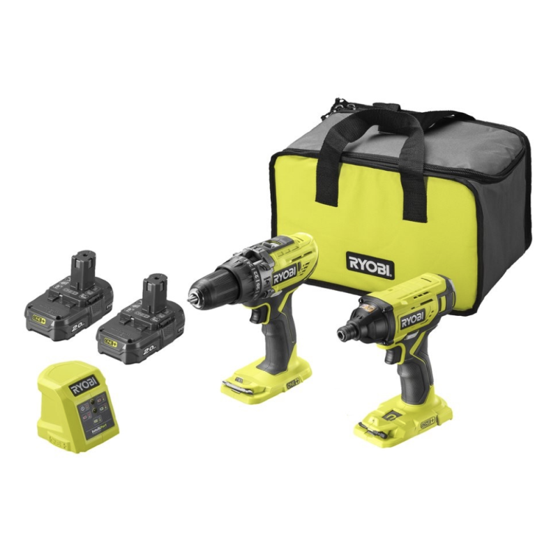 Ryobi R18ID2PPD 220S ONE 18v Cordless Combi Drill Impact Driver