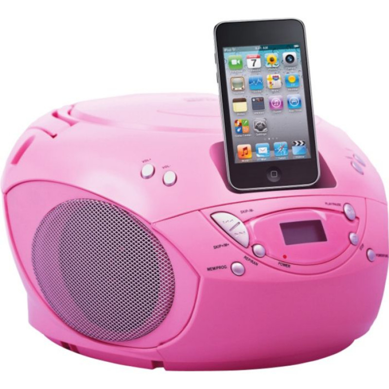 Bush Portable CD Player with iPod Docking Pink CD Players