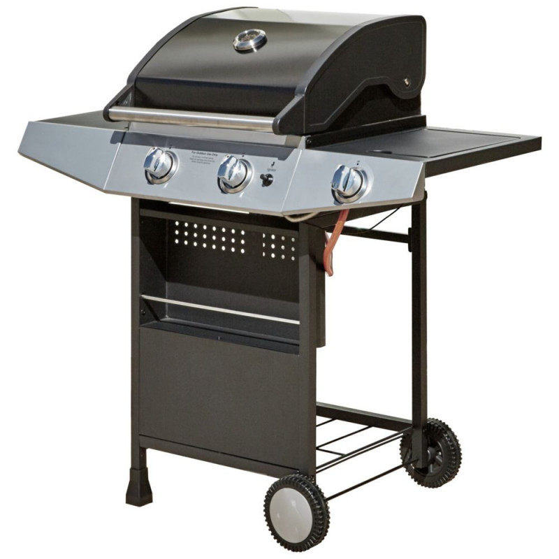 Premium 2 Burner Gas BBQ with Side Burner. Barbecues Travel