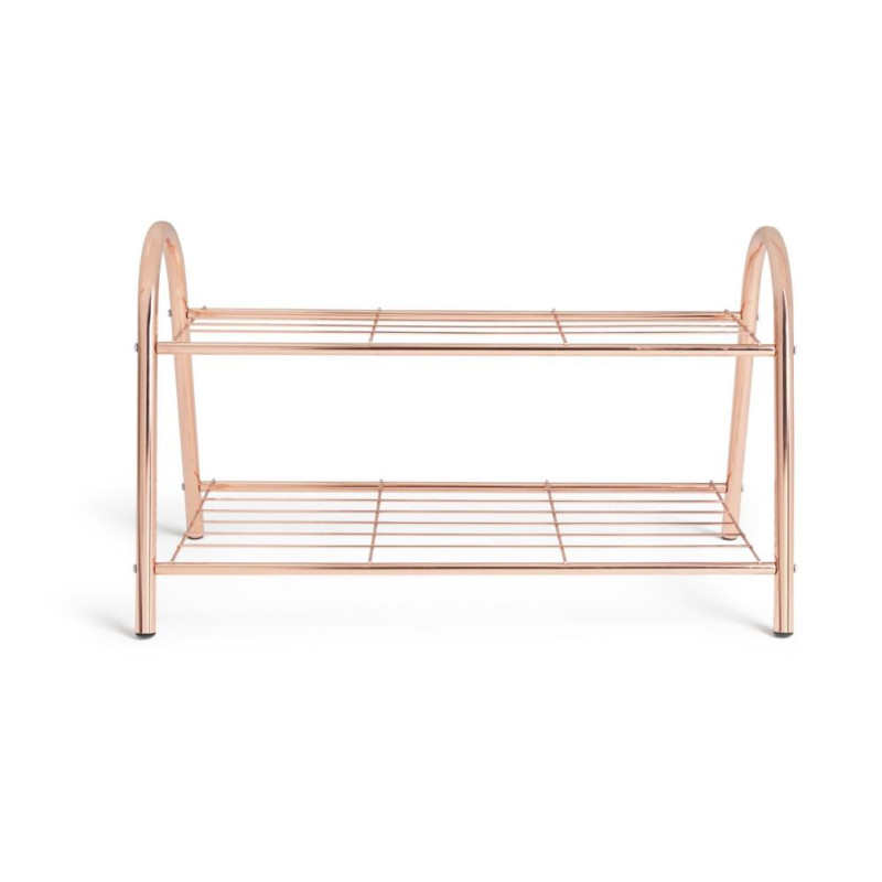 Rose gold shoe rack hotsell