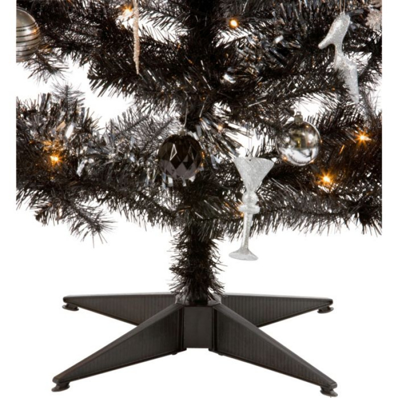 Black Ready to Dress Decadence Christmas Tree 6ft (No lights) Christmas Trees Christmas