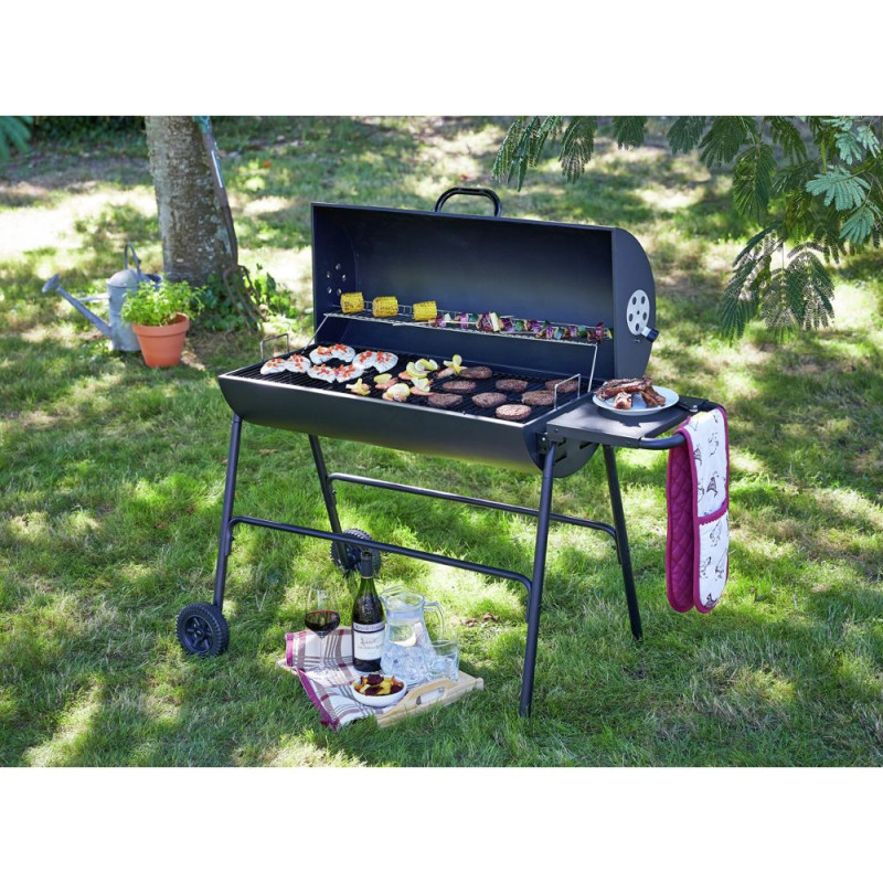 Extra large charcoal oil drum bbq store