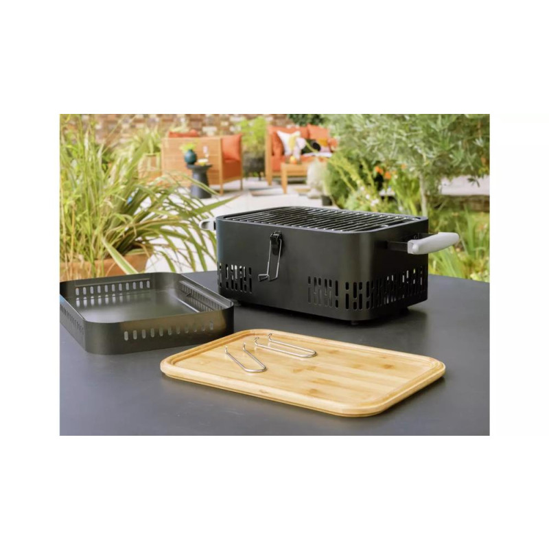 Home Table Top Charcoal BBQ Black Barbecues Travel & Outdoor