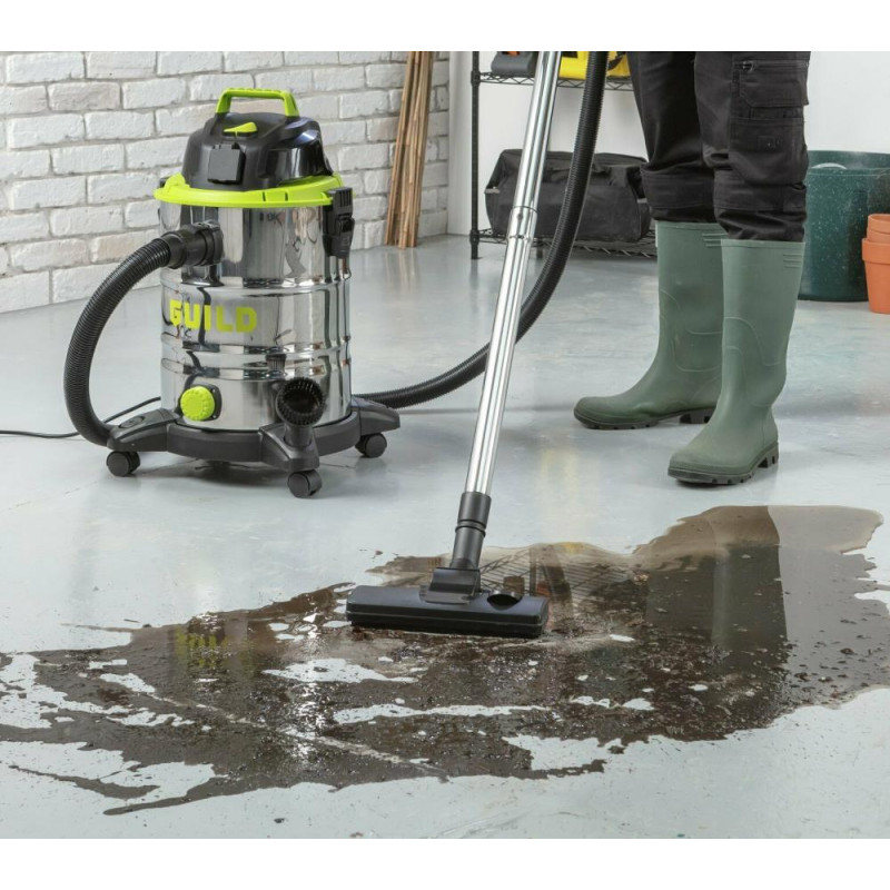 Guild 30L Wet & Dry Canister Vacuum Cleaner With Power Take Off 1500W