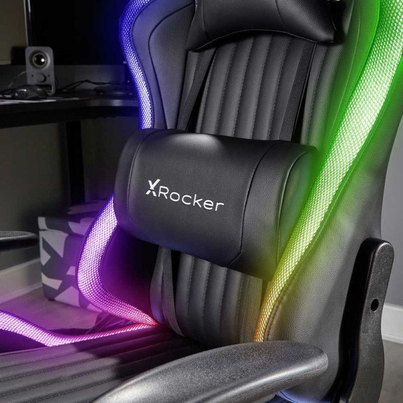 X rocker alpha rgb neo motion led esports gaming chair online