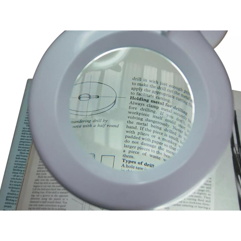 Lightcraft LED Compact Flexi Magnifier Lamp White Lights & Lamps Furniture GMV Trade
