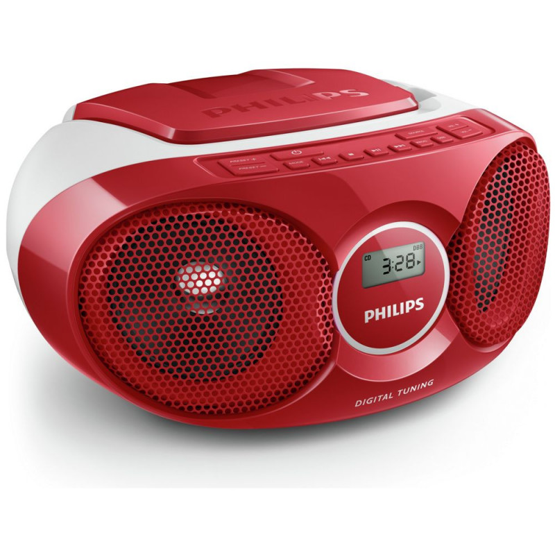 Philips AZ215R/05 CD Boombox Red CD Players & Cassette Players