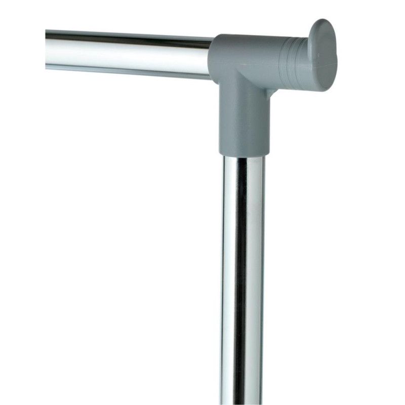 Home Adjustable Chrome Plated Clothes Rail Grey Storage Units