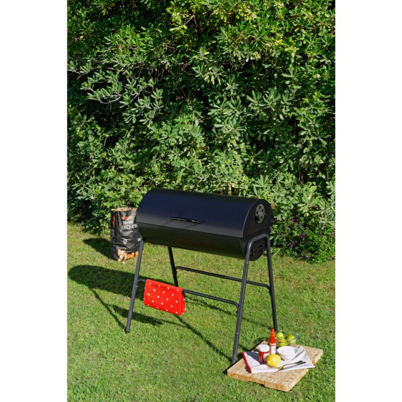 Oil Drum Charcoal BBQ with Lid Barbecues Travel & Outdoor GMV Trade