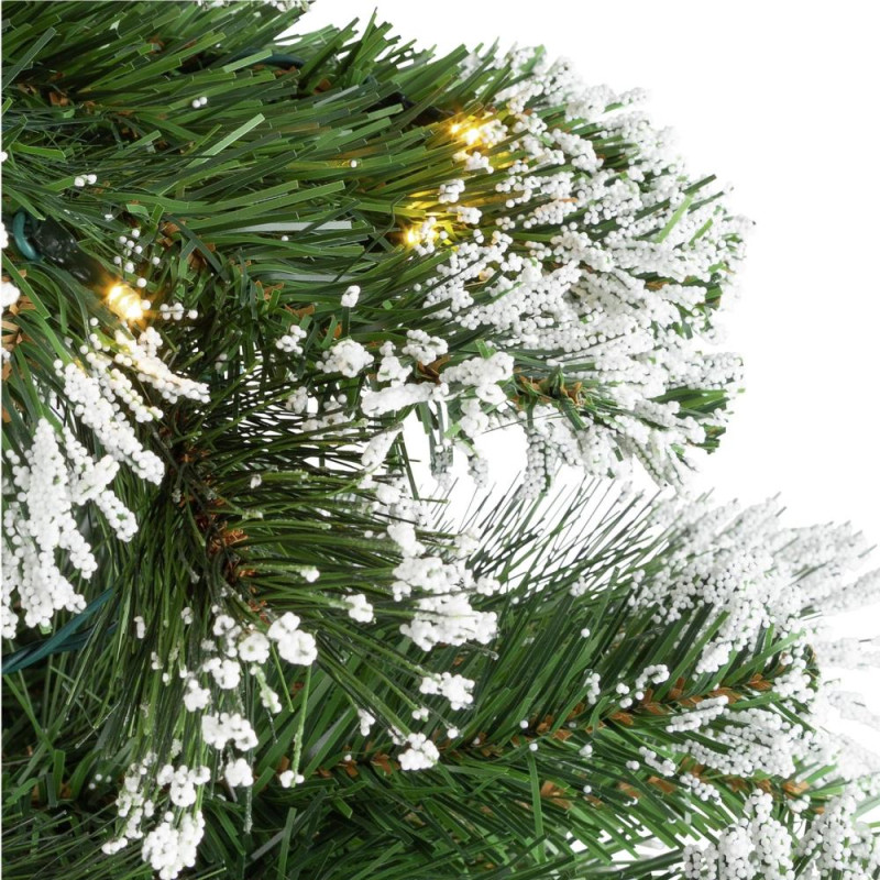 Home 6ft PreLit Snow Tipped Christmas Tree Christmas Trees
