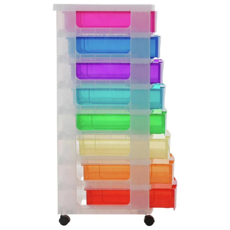Really Useful 8 Drawer Wheeled Storage Drawers Multi Storage Units