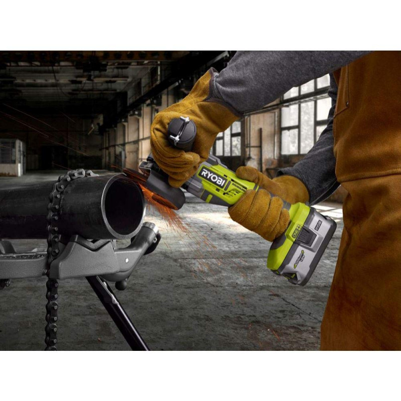Ryobi R18AG7-0 18v ONE+ Cordless Brushless Angle Grinder - Bare Tool ...
