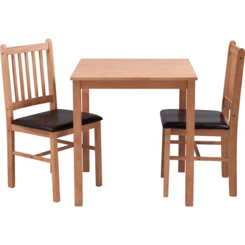 Kendall Dining Table And 2 Upholstered Chairs Chocolate Tables Kendall Dining Table And 2 Upholstered Chairs Chocolate