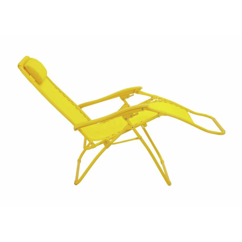 Home Zero Gravity Sun Lounger Yellow (No Head Rest) Garden Furniture Furniture GMV Trade