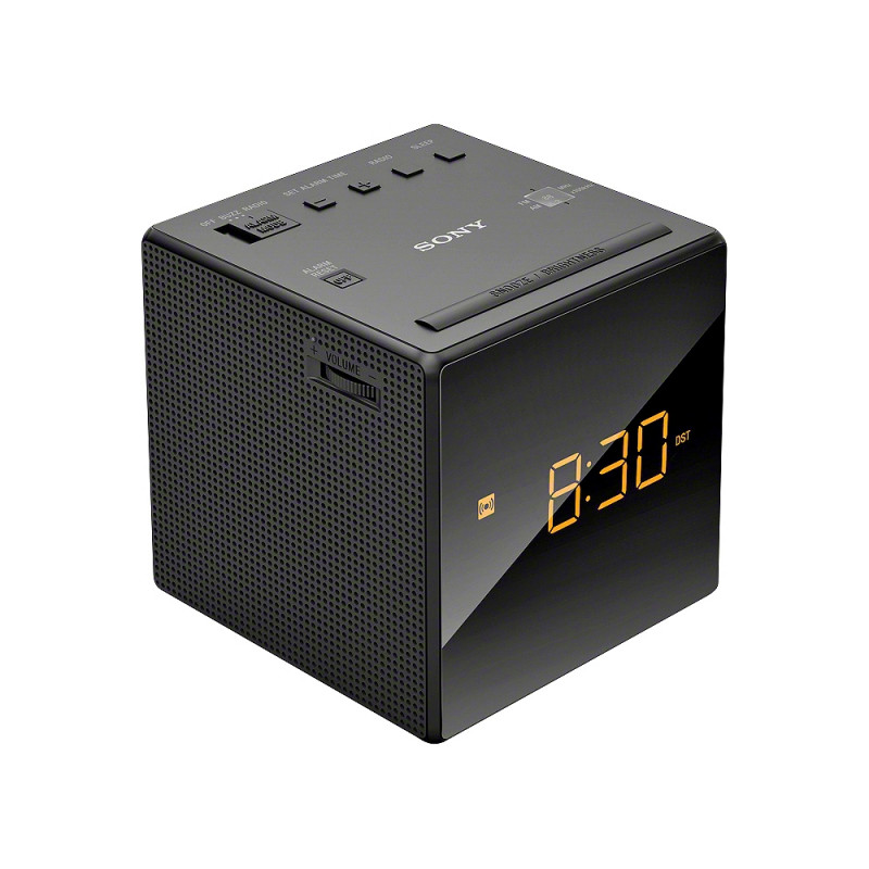 Sony Cube Clock Radio Black Alarm Clocks & Radios Home Audio