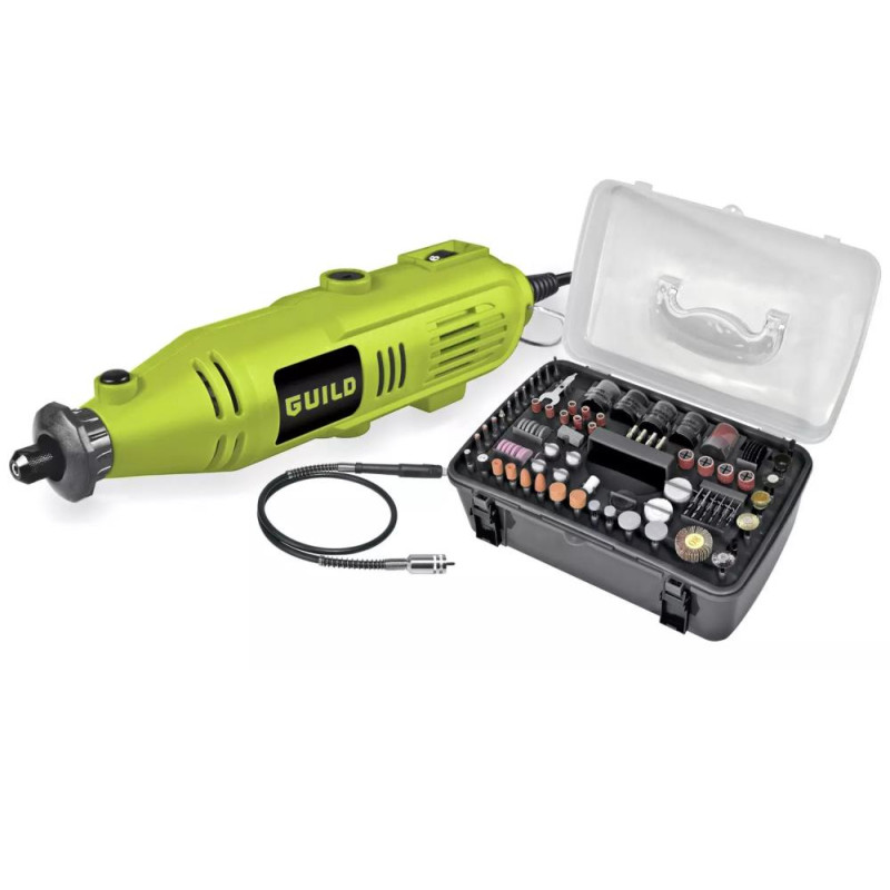 Guild Rotary Tool & 218 Piece Mini Tool Kit Garden & Power Tools