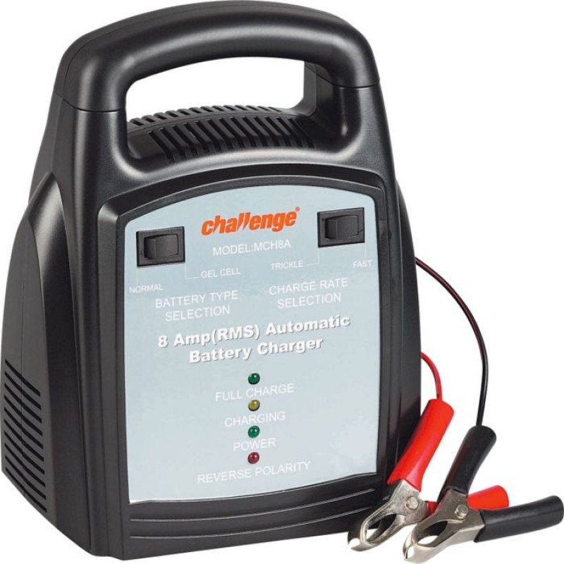 Challenge 8 Amp 12V Automatic Car Battery Charger Tools & Tyre