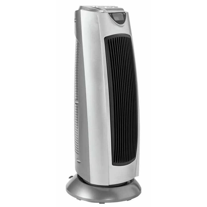 Challenge 2kW Ceramic Tower Fan Heater Silver Fan Heaters Heating & Air Treatment GMV Trade