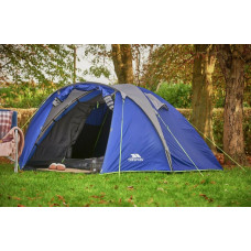 Trespass 4 Man 1 Darkened Room Dome Camping Tent - Blue
