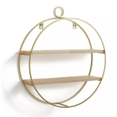 Argos Home Round Shelving Unit - Gold