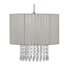 Home Grazia Voile Droplet Light Shade - Grey