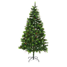 Home Berry and Cone Green Christmas Tree - 7ft
