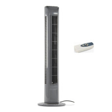 Challenge Grey Oscillating Tower Fan With Remote Control