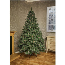 Premier Decorations 6ft Snow Tipped Mountain Pine Christmas Tree - Green