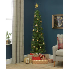 Home 6ft Pencil Christmas Tree - Green