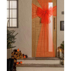 Home Christmas House Door Bow - Red