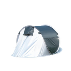 Pro Action 2 Man 1 Room Pop Up Camping Tent - Black & Grey