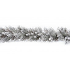 Premier Decorations 1.8m Silver Tip Garland