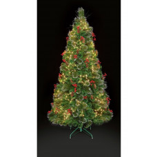 Premier Decorations 4ft LED Snow Tipped Christmas Tree - Green
