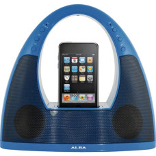 Alba Portable Ipod or Iphone Speaker Dock - Blue. (CSPK39I)