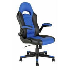 Home Raptor Faux Leather Ergonomic Gaming Chair - Black & Blue