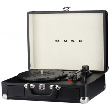 Bush Classic Retro Turntable Vinyl Record Player - Black (No 3.5mm Audio Cables)