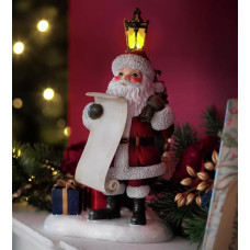 Home Santa With Light Up Lantern Christmas Decoration