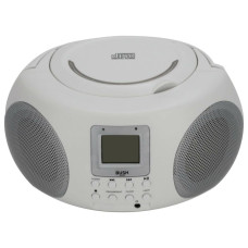 Bush FM Boombox CD Player - White (No Party Lights)